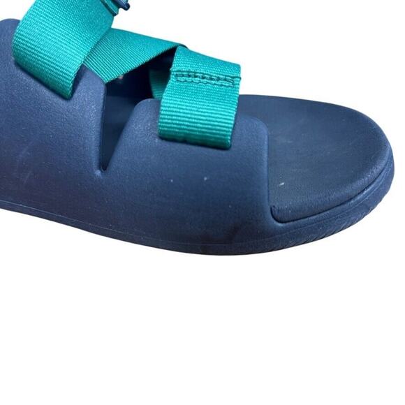 Chaco Chillos Slide Navy Green Mens Sandals Sporty Summer Shoes Flip Flops sz 14 main image 14